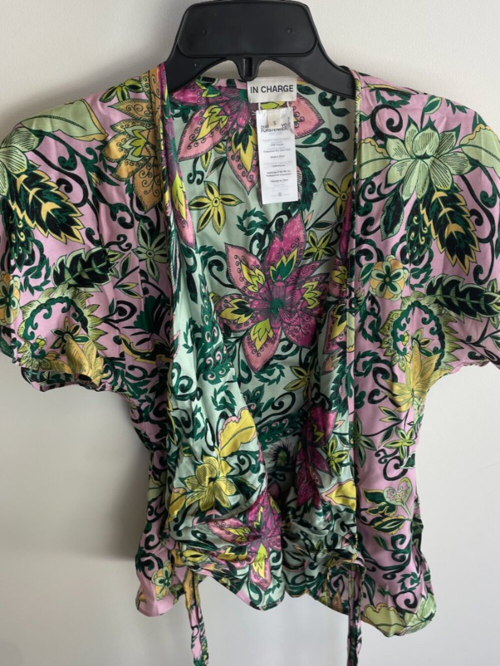 Diane von Furstenberg Delhi Wrap Top & Midi Skirt Set Size Small